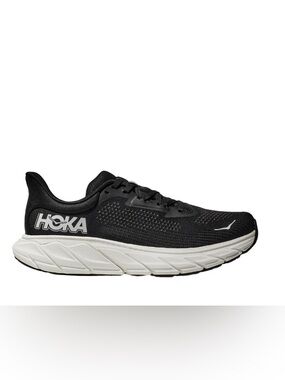 Hoka Arahi 7 men’s black and white running shoes sneakers size 11.5 wide fit